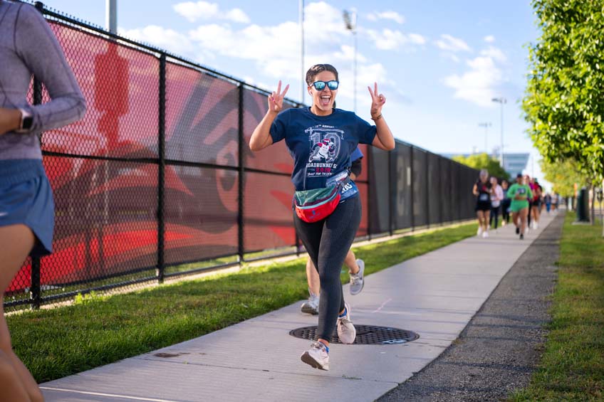 Roadrunners run through Auraria Campus at the 10th annual Roadrunners 5k.