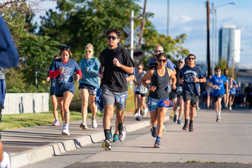 Roadrunners run through Auraria Campus at the 10th annual Roadrunners 5k.