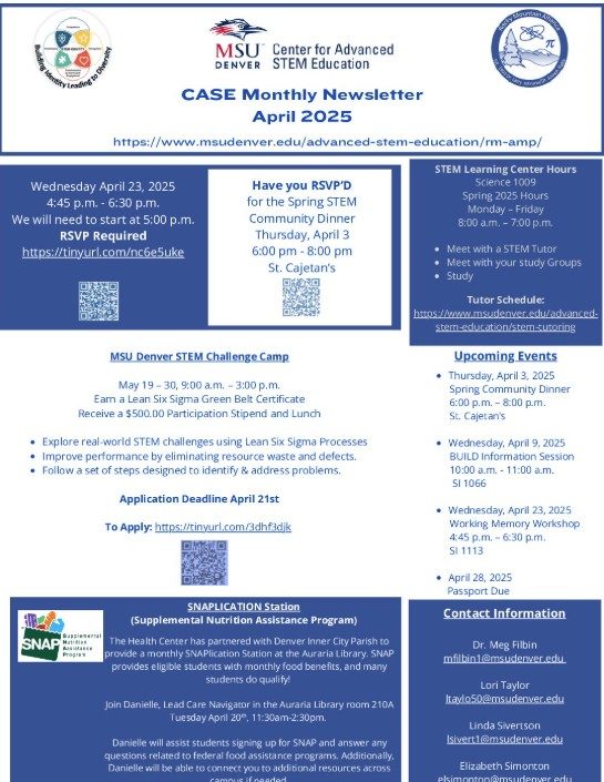 CASE April 2025 Newsletter