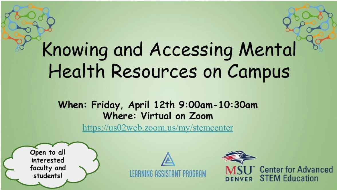 Knowing and Accessing Mental Health Resources on Campus