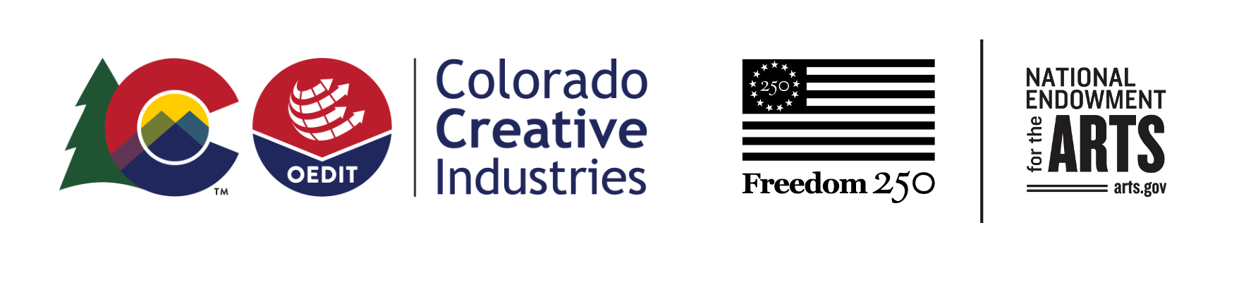 Colorado Creative Industries and National Endowment for the Arts logos