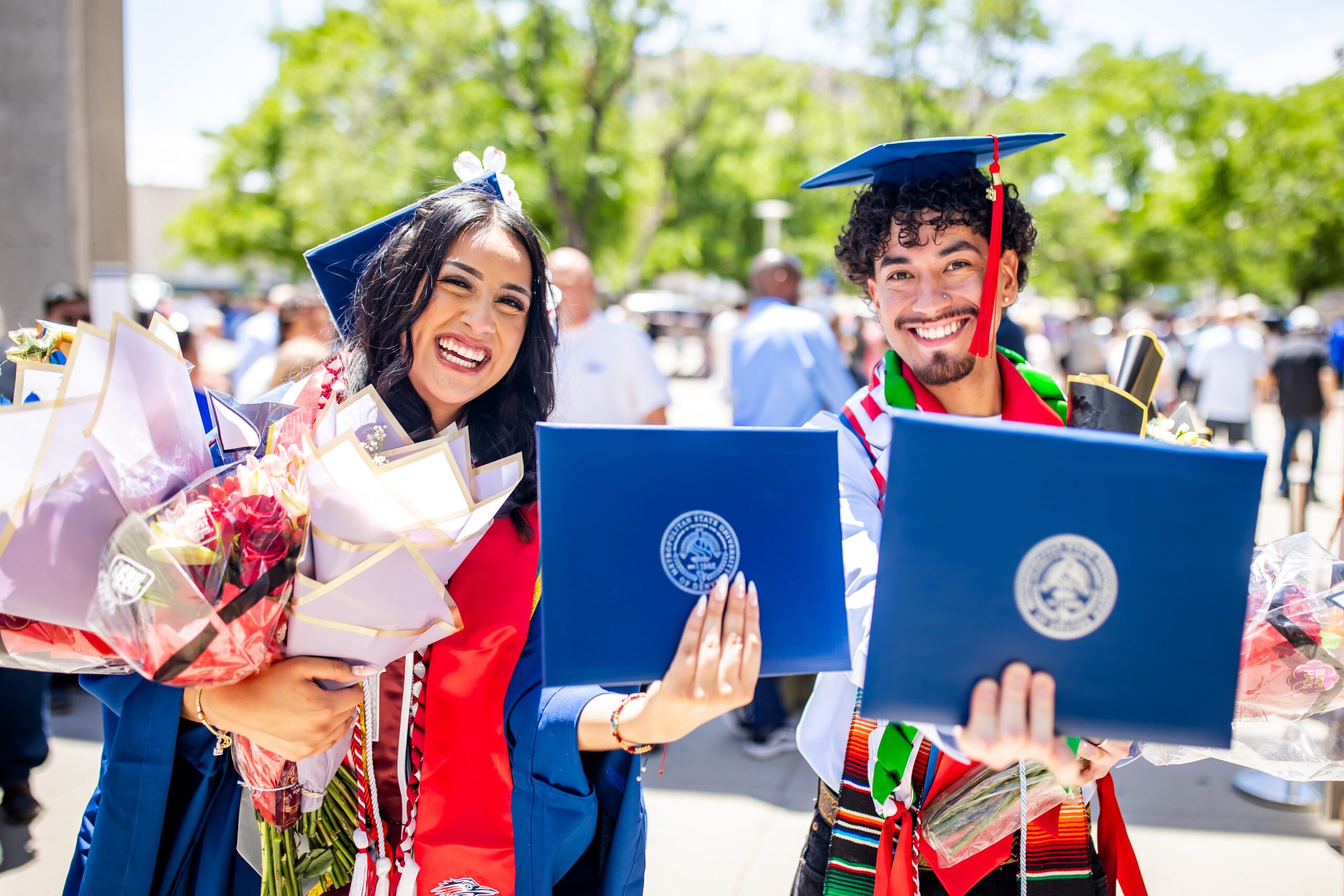 MSU Denver graduates gather for the university’s morning commencement ceremony