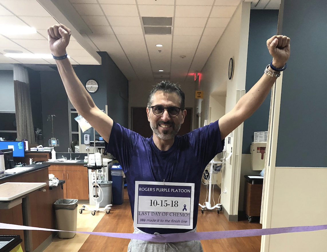 Caplinger's graduation from chemotherapy, Oct. 15 2018.